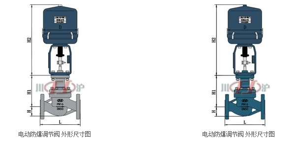電動防爆調節(jié)閥結構圖